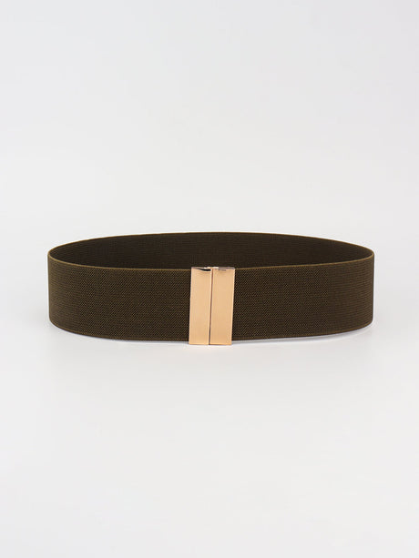 Alloy Buckle Elastic Belt - Kings Crown Jewel Boutique