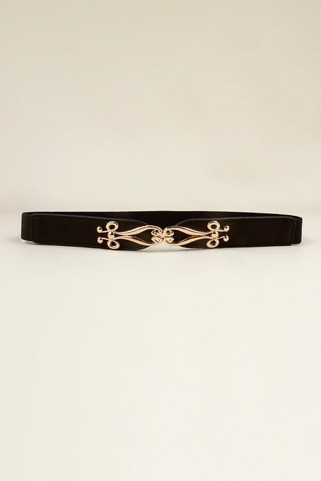 Alloy Buckle Elastic Belt - Kings Crown Jewel Boutique