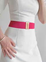 Alloy Buckle Elastic Belt - Kings Crown Jewel Boutique