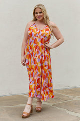 And The Why Full Size Printed Sleeveless Maxi Dress - Kings Crown Jewel Boutique