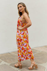 And The Why Full Size Printed Sleeveless Maxi Dress - Kings Crown Jewel Boutique