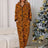 Animal Print Zip Front Lounge Jumpsuit with Pockets - Kings Crown Jewel Boutique