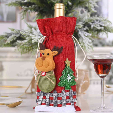 Assorted 2-Piece Christmas Doll Wine Bottle Covers - Kings Crown Jewel Boutique