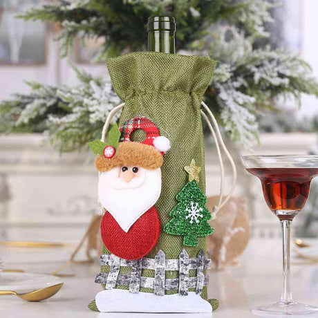 Assorted 2-Piece Christmas Doll Wine Bottle Covers - Kings Crown Jewel Boutique