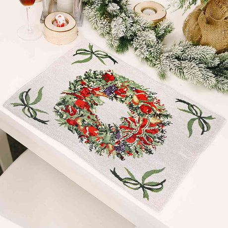 Assorted 2-Piece Christmas Placemats - Kings Crown Jewel Boutique