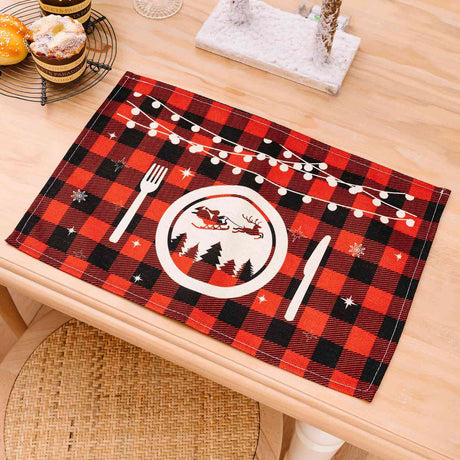 Assorted 2-Piece Plaid Placemats - Kings Crown Jewel Boutique