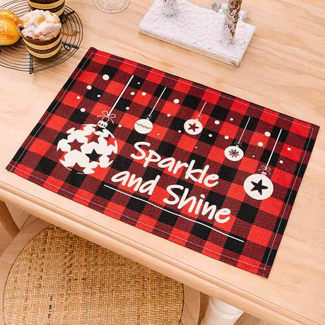 Assorted 2-Piece Plaid Placemats - Kings Crown Jewel Boutique