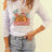 Asymmetrical HEY THERE PUMPKIN Graphic Cold Shoulder Tee - Kings Crown Jewel Boutique