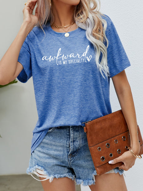 AWKWARD IS MY SPECIALTY Graphic Tee - Kings Crown Jewel Boutique