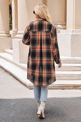 Plaid Collared Neck Long Sleeve Shirt king-general-store-5710.myshopify.com