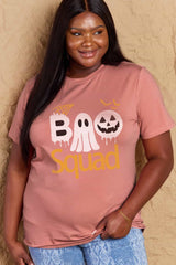 Simply Love Full Size BOO SQUAD Graphic Cotton T-Shirt king-general-store-5710.myshopify.com