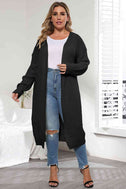 Plus Size Open Front Long Sleeve Cardigan king-general-store-5710.myshopify.com