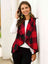 Plaid Open Front Sleeveless Cardigan king-general-store-5710.myshopify.com