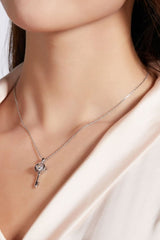 Moissanite Key Pendant Necklace king-general-store-5710.myshopify.com