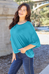 Basic Bae Full Size Round Neck Drop Shoulder T-Shirt king-general-store-5710.myshopify.com