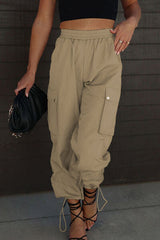 Drawstring Elastic Waist Pants with Pockets king-general-store-5710.myshopify.com