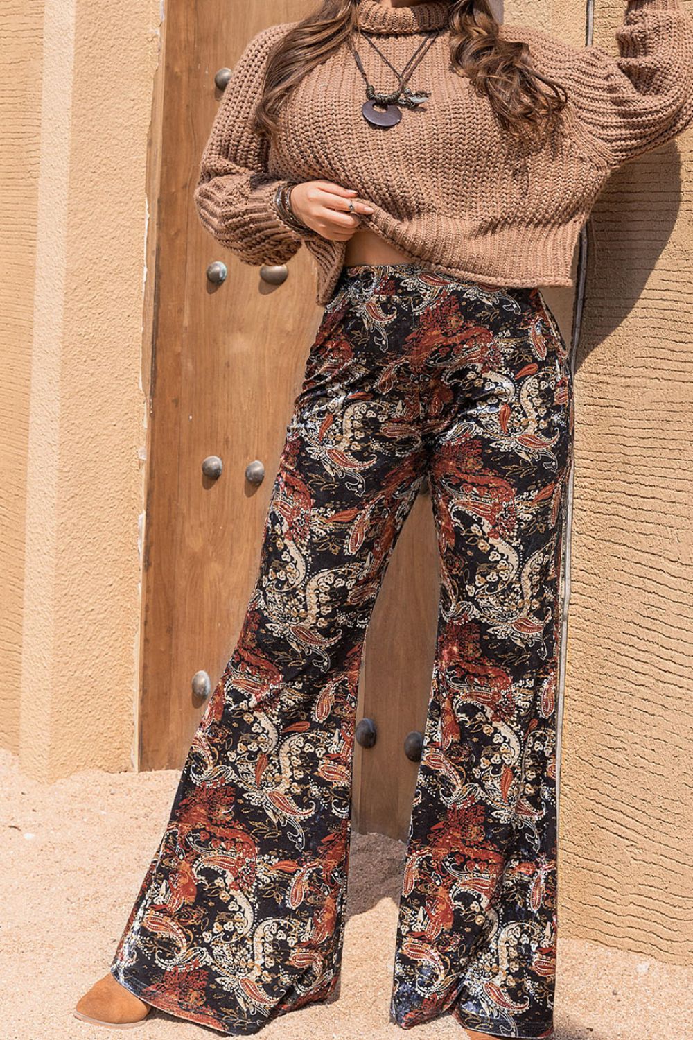 Plus Size Printed Wide Leg Long Pants king-general-store-5710.myshopify.com