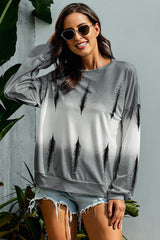 Tie-Dye Drop Shoulder Round Neck Sweatshirt king-general-store-5710.myshopify.com