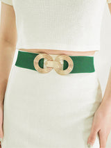 Geometric Buckle Elastic Wide Belt king-general-store-5710.myshopify.com