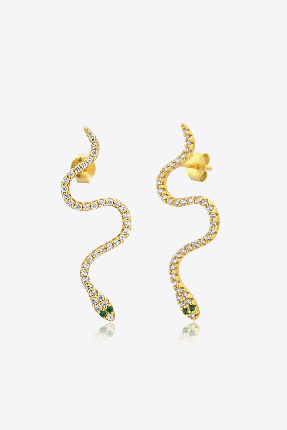 Snake-Shaped 925 Sterling Silver Earrings king-general-store-5710.myshopify.com