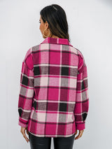 Plaid Button-Down Jacket king-general-store-5710.myshopify.com