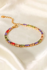 18K Gold Plated Multicolored Cubic Zirconia Bracelet king-general-store-5710.myshopify.com