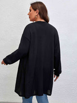 Plus Size Open Front Long Sleeve Cardigan king-general-store-5710.myshopify.com