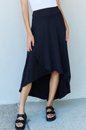 Ninexis First Choice High Waisted Flare Maxi Skirt in Black king-general-store-5710.myshopify.com