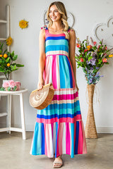 Striped Sleeveless Maxi Dress king-general-store-5710.myshopify.com