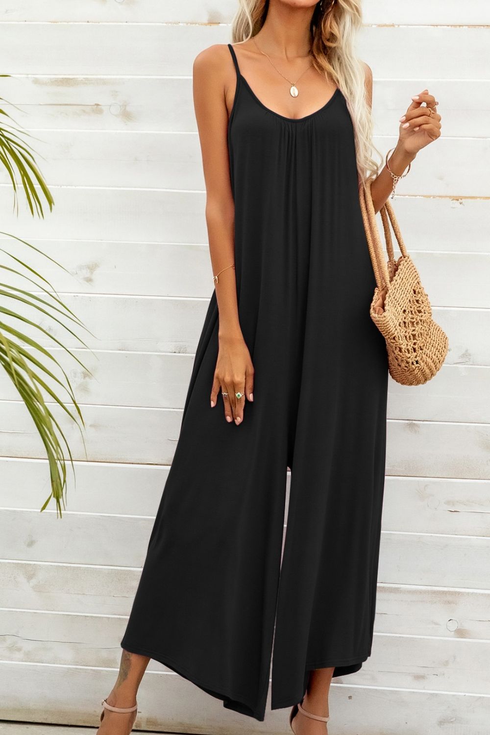 Spaghetti Strap Scoop Neck Jumpsuit king-general-store-5710.myshopify.com