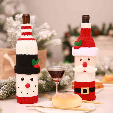 Christmas Knit Wine Bottle Cover king-general-store-5710.myshopify.com