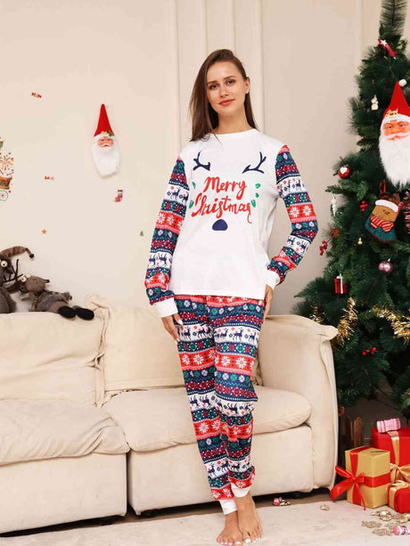 Full Size MERRY CHRISTMAS Top and Pants Set king-general-store-5710.myshopify.com