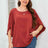 Plus Size Round Neck Frill Trim Blouse king-general-store-5710.myshopify.com