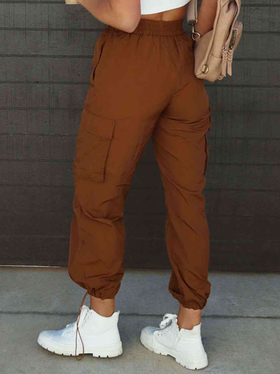 High Waist Drawstring Pants with Pockets king-general-store-5710.myshopify.com