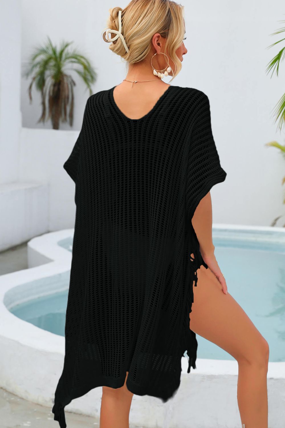 Fringe Trim Openwork Cover Up king-general-store-5710.myshopify.com