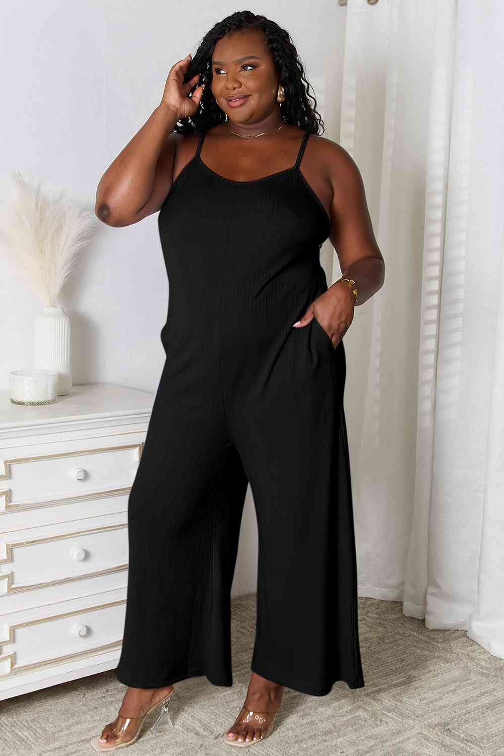 Basic Bae Full Size Spaghetti Strap V-Neck Jumpsuit king-general-store-5710.myshopify.com