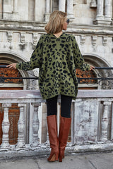 Leopard Longline Cardigan with Pockets king-general-store-5710.myshopify.com