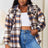 Double Take Plaid Button Front Shirt Jacket with Breast Pockets king-general-store-5710.myshopify.com