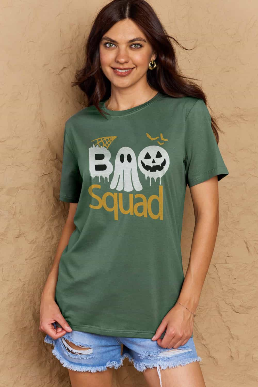 Simply Love Full Size BOO SQUAD Graphic Cotton T-Shirt king-general-store-5710.myshopify.com