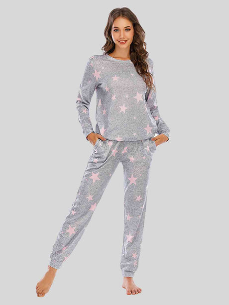 Star Top and Pants Lounge Set king-general-store-5710.myshopify.com