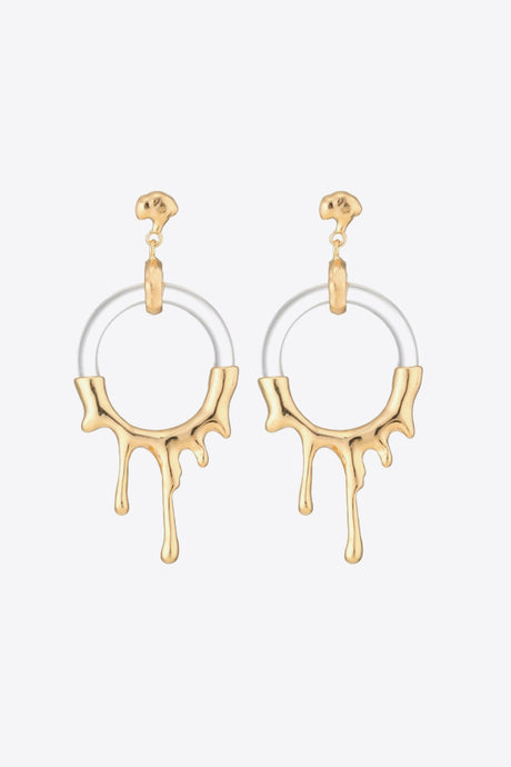 Zinc Alloy and Resin Drop Earrings king-general-store-5710.myshopify.com