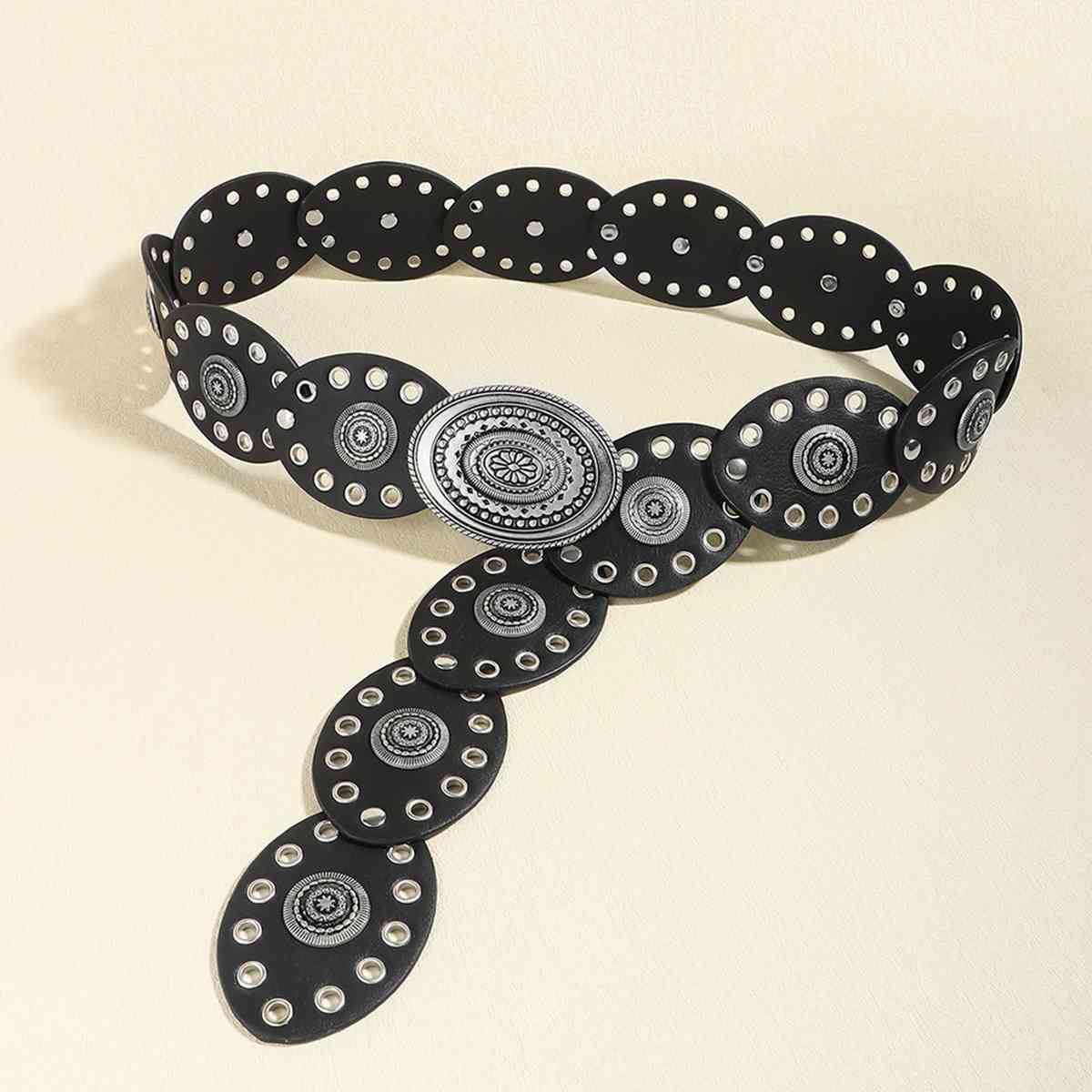 Oval PU Belt king-general-store-5710.myshopify.com