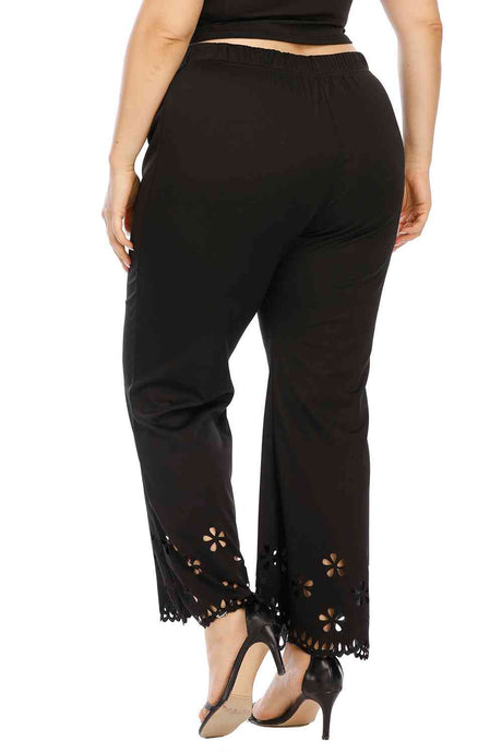 Plus Size Openwork Detail Pants king-general-store-5710.myshopify.com