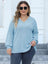 Plus Size Ribbed V-Neck Long Sleeve Top king-general-store-5710.myshopify.com