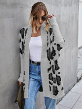 Leopard Pattern Fuzzy Cardigan king-general-store-5710.myshopify.com