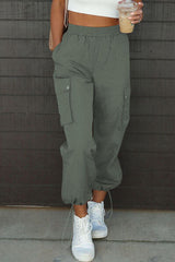 Drawstring Elastic Waist Pants with Pockets king-general-store-5710.myshopify.com