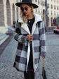 Plaid Open Front Coat with Pockets king-general-store-5710.myshopify.com