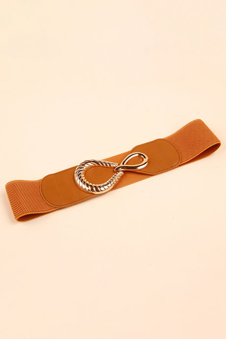 Ribbed Alloy Buckle Elastic Belt king-general-store-5710.myshopify.com