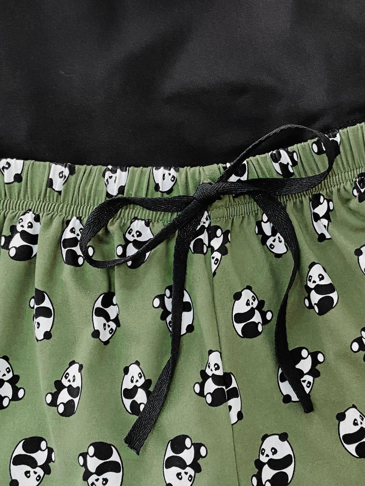 Graphic Tee and Panda Print Shorts Lounge Set king-general-store-5710.myshopify.com