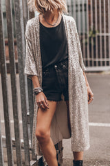 Sequin Open Front Duster Cardigan king-general-store-5710.myshopify.com